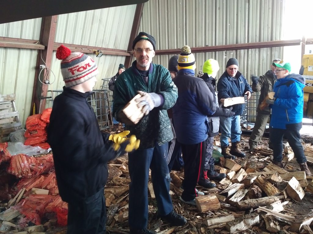 Loading wood at Good Wood Fuel