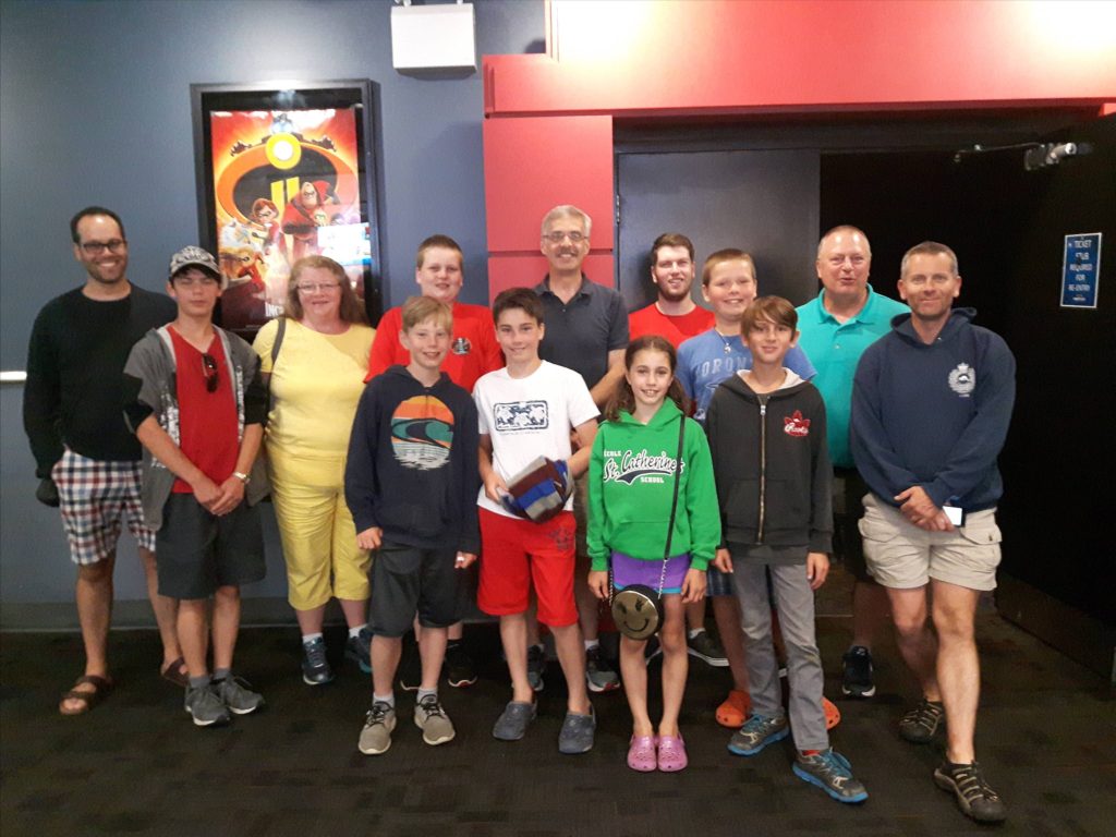 26th Halifax Scouts at the movies